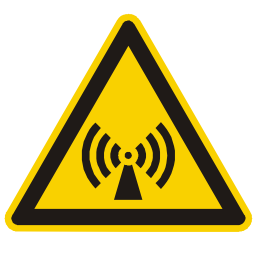Download free alert triangle information wave attention magnetic icon